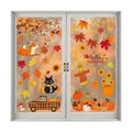 Thanksgiving Decorations - Reusable Static Window Clings for Glass