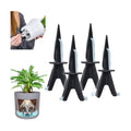 GreenShip Self Watering Spikes 4 Pack, Plant Waterer with Wicking Rope （S