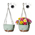12 Inch Hanging Baskets for Plants Outdoor, Hanging Planters for Indoor Outdoor Plants, Hanging Planter with Self