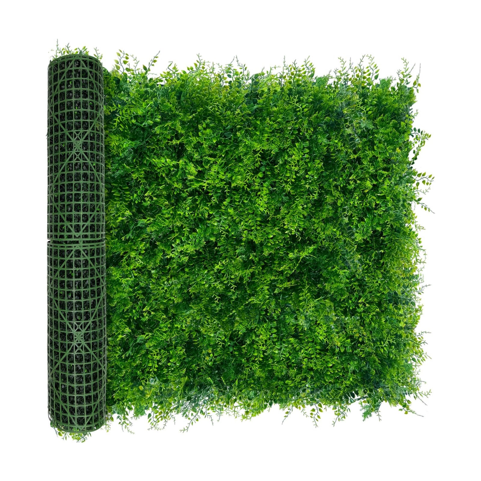 40"x120" (33.5 SQFT) Greenery Faux Grass Wall Hedge Backdrop | UV Resistant Green Leaves Faux, Garden Indoor Outdoor