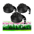 MIXC 100ft Landscape Edging Kit with 150 Spikes, Not Digging Flexible Plastic Edge Border for Landscaping, Lawn