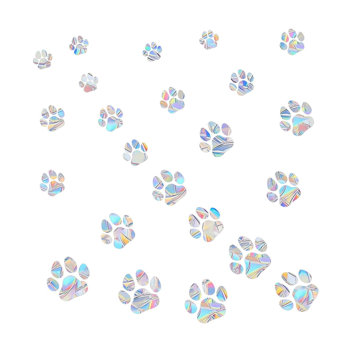 DogPaw Prism Window Collision Clings for Bird Strikes, 54 Pieces