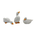 3PCS Duck Statues Resin Ducks Outdoor Garden Yard Porch Duck Pond Decor | Duck Goose Sculpture Ornaments, Suitable for