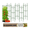 6 Pack Tomato Cage for Garden, 48 Inches Metal Garden Stakes, Plant Support Cages Trellis for Garden and Pots, Tomato