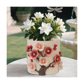 Unique Planters - 5inch 3D Petal Cute Plant Pots for Indoor Plants | Decorative Pots for Plants Indoor with Drainage