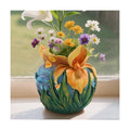 Starry Night Plant Pot - 6.8inch Unique Flower Pot | Decorative Planters for Indoor Plants with Drainage Hole, Fun