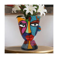 Face Planters for Indoor Plants Unique Abstract Face Planter Pots | 7.8 Inch Fun Pots for Plants Picasso Abstract