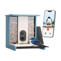 TT Nature Recycled Plastic Smart Bird Feeder with Camera, Solar Powered, AI Identifies 10,000+ Birds Species, Auto Capture 2K Videos & Instant Alerts, Ideal Gift for Family and Lover
