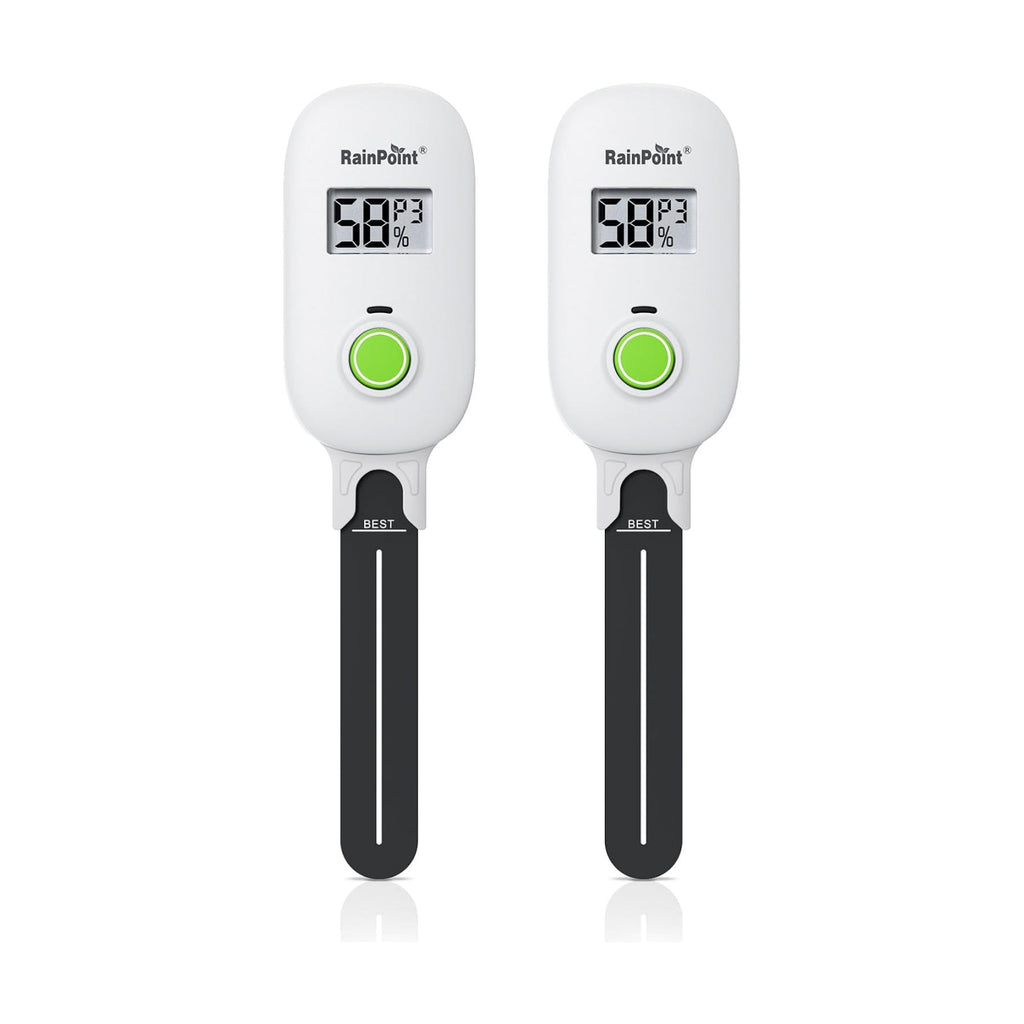 RAINPOINT Smart Digital Wireless Plant Moisture Meter Houseplant Indoor,WiFi Hub Needed,Capacitive Probe,Leave-in Soil