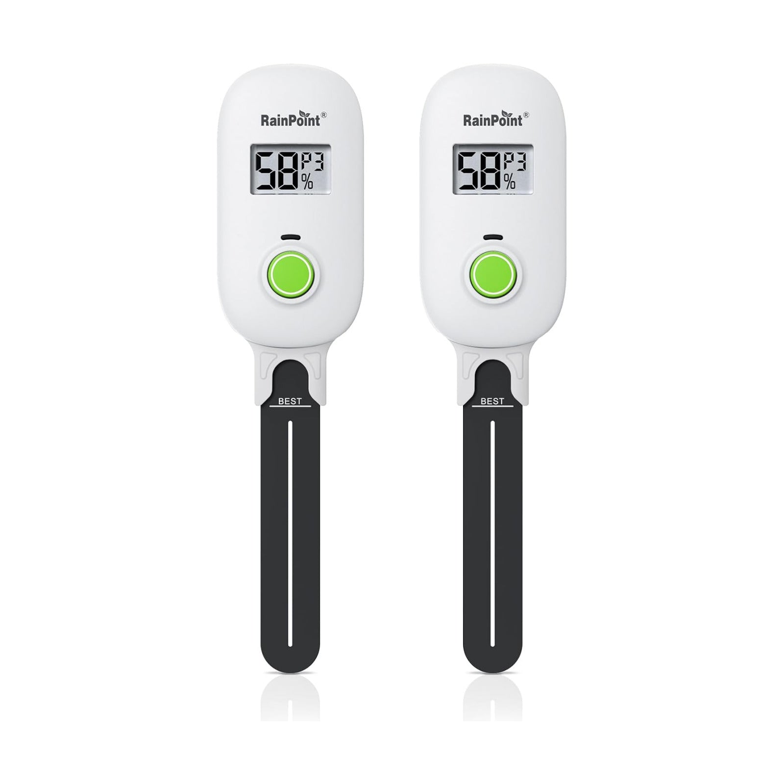 RAINPOINT Smart Digital Wireless Plant Moisture Meter Houseplant Indoor,WiFi Hub Needed,Capacitive Probe,Leave-in Soil