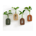 Wood Wall Arched Propagation Vases (Set of 4), Hanging Plant and Flower Vases, Home Decor Boho Wall Decoration for