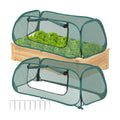 2 Pack Raised Bed Garden Covers, Garden Netting, 30% Sunblock, 45"X22"X16" | Pop Up Mesh Plant Covers, Plant Shade