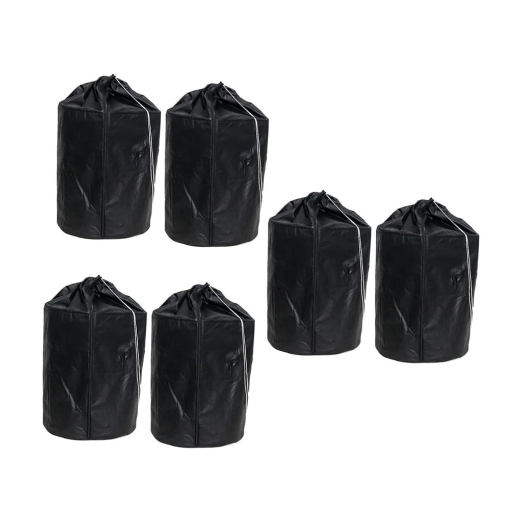 POPETPOP 6pcs Oxford Cloth Plant Protector Cover Drawstring Frost Bag for Vegetables and Garden Pots Breathable and