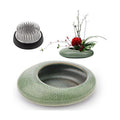 Folmywy Flower Frog Vase Set Japanese Ikebana Flower Arrangement Bowl