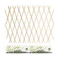 Jollybower 48x72 Inch Expandable Bamboo Trellis, Garden Lattice Fence, Expandable Fence for Climbing Plants, Vines &