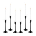 Candlestick Holders, 6PCS Metal Taper Candle Holder, Black Candle Holders for Candlesticks, Candle Holder for Wedding Fireplace Mantel Housewarming Gift
