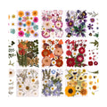 9 Packs of 200 Pressed Dried Flowers and Leaves for DIY Crafts