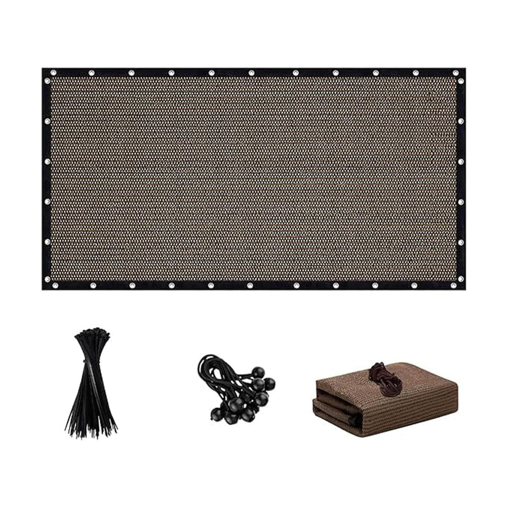 90% Sun Shade Cloth with Grommets, 6 X 10 FT Pergola Shade Cover, Mesh Tarp Sun Screen for Patio, Outdoor, Garden