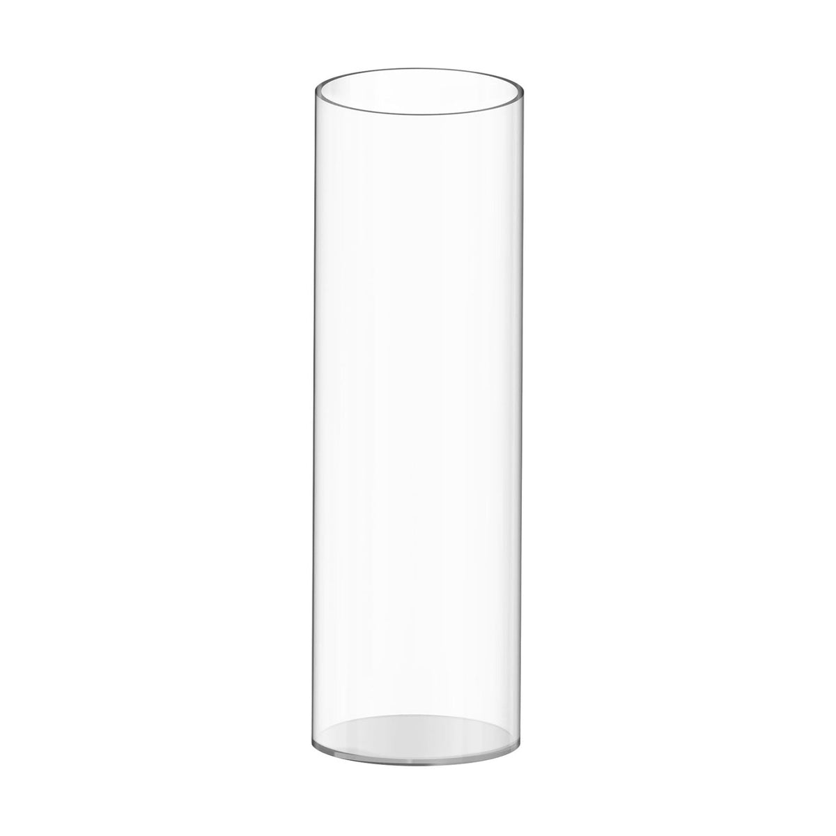 Tall Vases for Centerpieces, Clear Acrylic Cylinder Vase, 4" W x 12" H Round Vase, Decorative Centerpieces Flower Vases for Wedding, Home