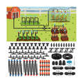 Pawfly Drip Irrigation System for Garden, 240FT Drip Irrigation Kit with 1/2" & 1/4" Tubing Adjustable Emitters