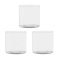 3 Pack Flower Vase Acrylic Cylinder,3.94" Tall Clear Vase for Centerpieces,Wedding Decorative,Home Décor, Non Breakable Plastic, 3.94"X3.94" Tall Round - Clear
