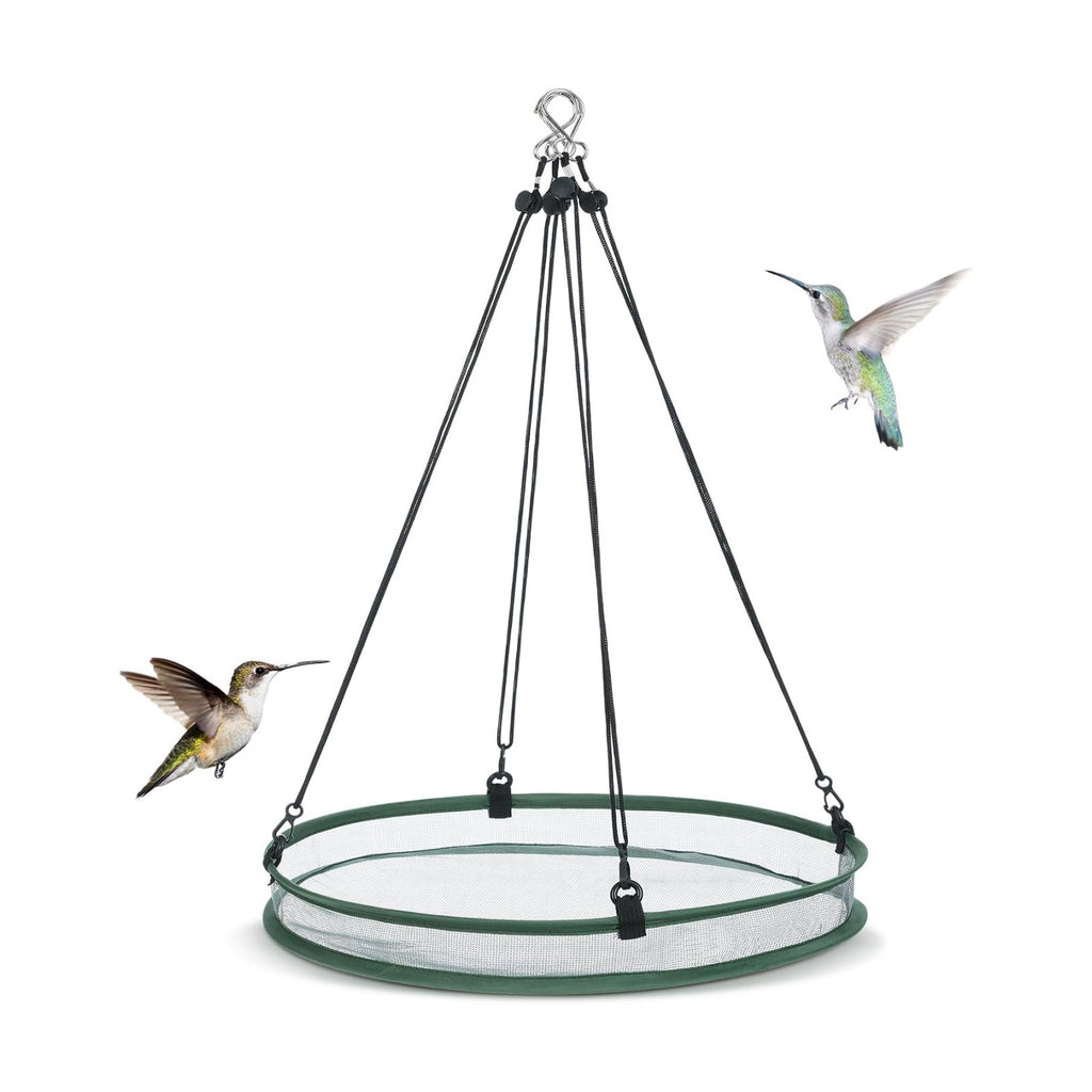 FoldTier 1 Piece Bird Seed Catcher Tray Hanging Round Mesh,20 Inch