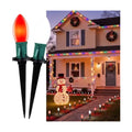 Christmas Pathway Lights Outdoor,51.4 Ft Lights with 40 Red and White Bulbs