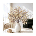 Uieke 6 Pcs Artificial Flowers Baby Breath Faux Champagne Artificial Gypsophila Bouquet Fake Silk Flowers Real Touch for Home Office Kitchen Wedding Wall DIY Room Farmhouse Décor