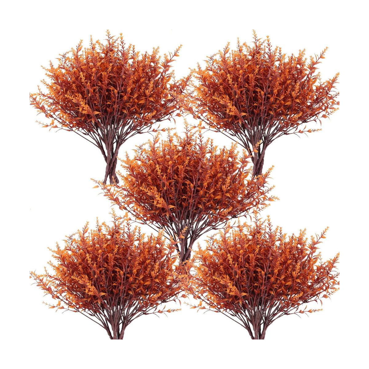 RECUTMS Fake Fall Plants for Outdoor Faux Lavender Flowers Fake Greenery