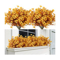 RECUTMS 12 Bundles Faux Mums Fake Fall Flowers Artificial Outdoor Plants