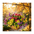 Artificial Hanging Flowers, UV Resistant, 12 Bundles, 4 Colors