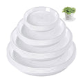 Augshy 18Pcs Plant Saucer, Transparent Drip Tray for Potted Plants, 2 Sizes