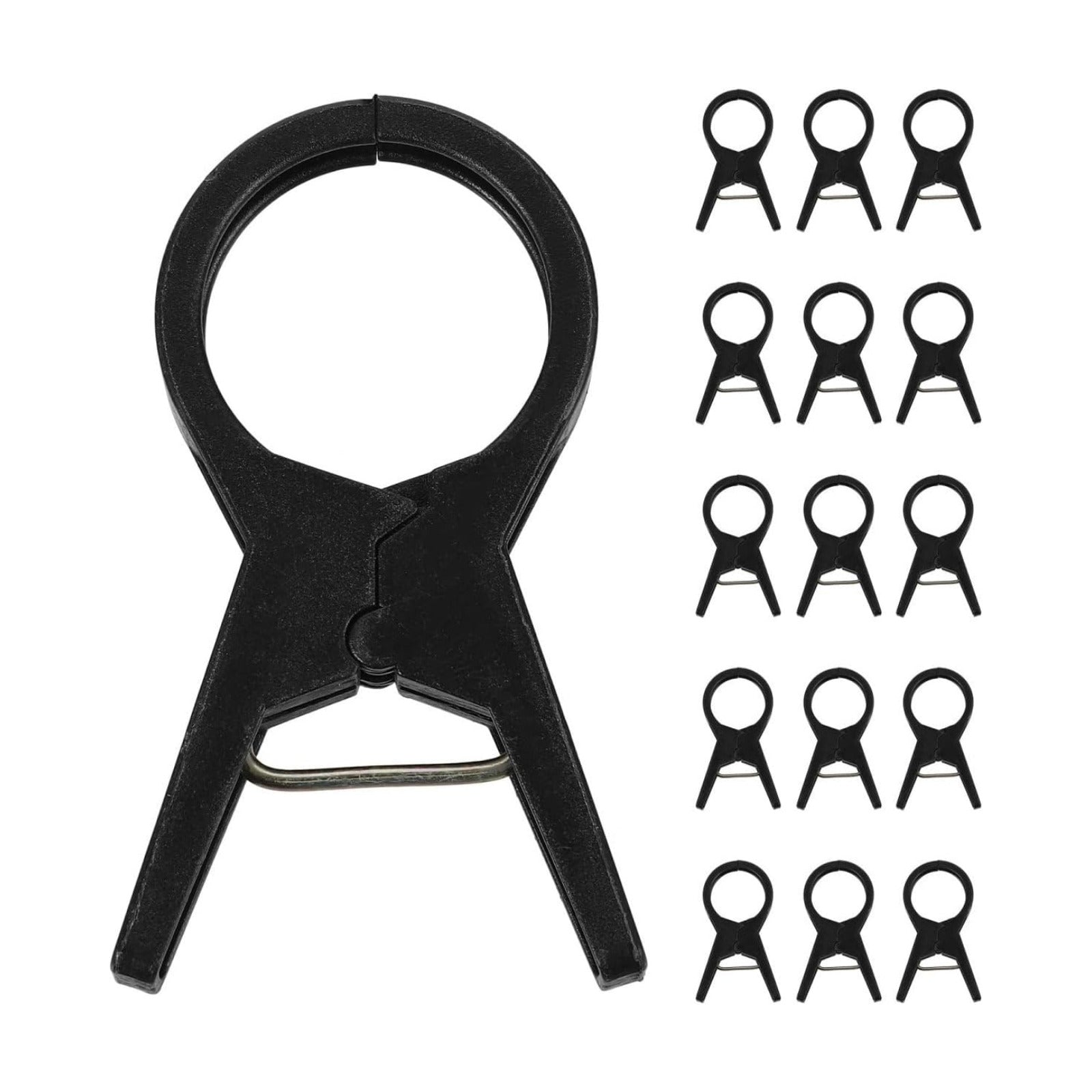 BESPORTBLE Tie the Vine Clip 100Pcs Black Plastic Garden Clips for Tomato and Cucumber Support Durable Plant Ties for