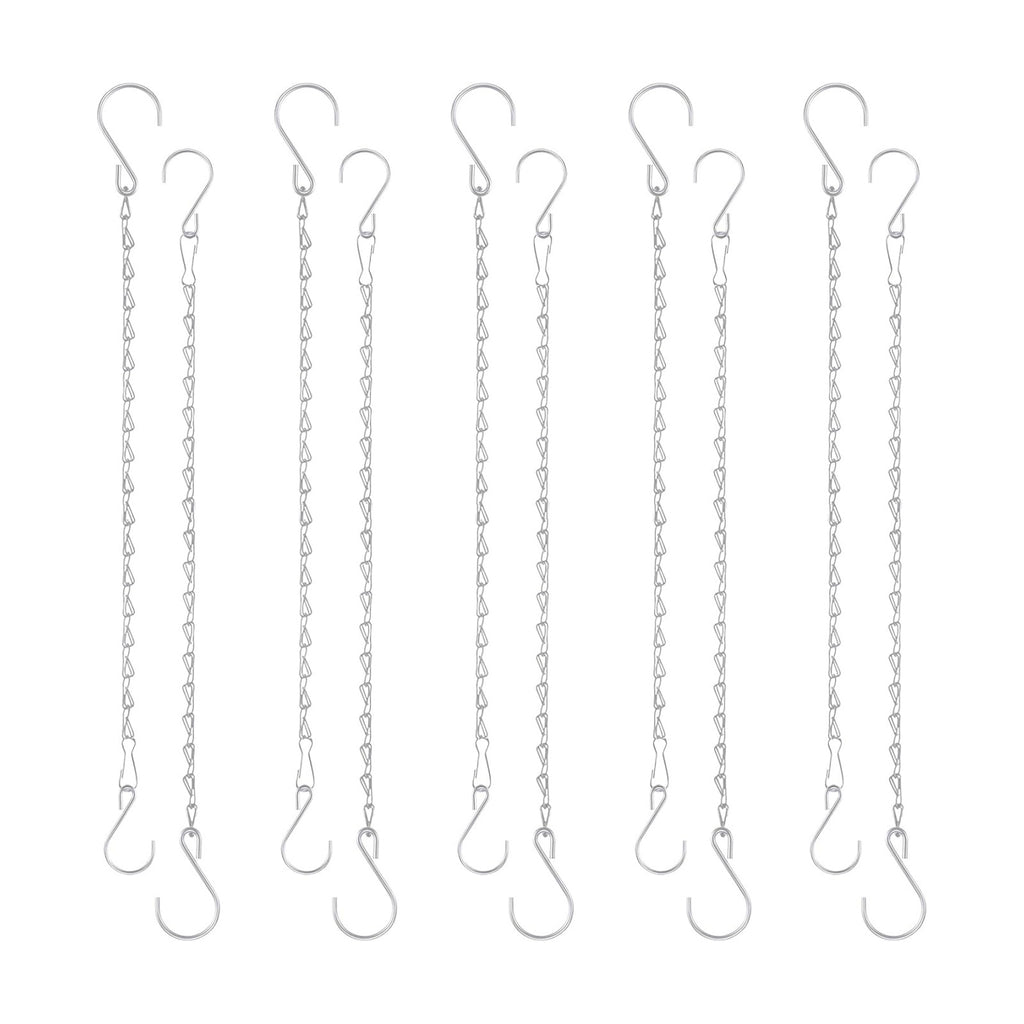 Chain for Hanging Plants, 20 Inch Silver Hanging Basket Chain