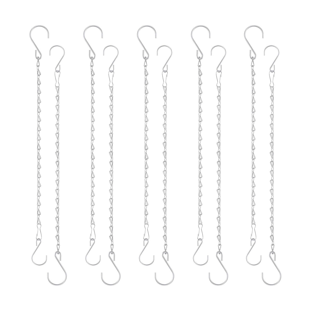 Chain for Hanging Plants, 20 Inch Silver Hanging Basket Chain