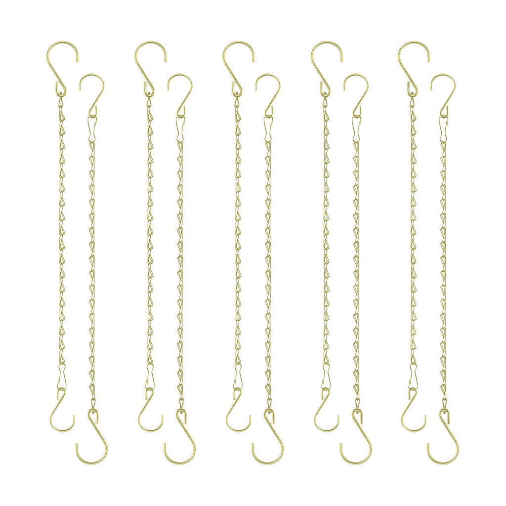 Chain for Hanging Plants, 20 Inch Gold Hanging Basket Chain