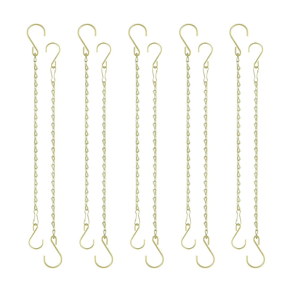 Chain for Hanging Plants, 20 Inch Gold Hanging Basket Chain