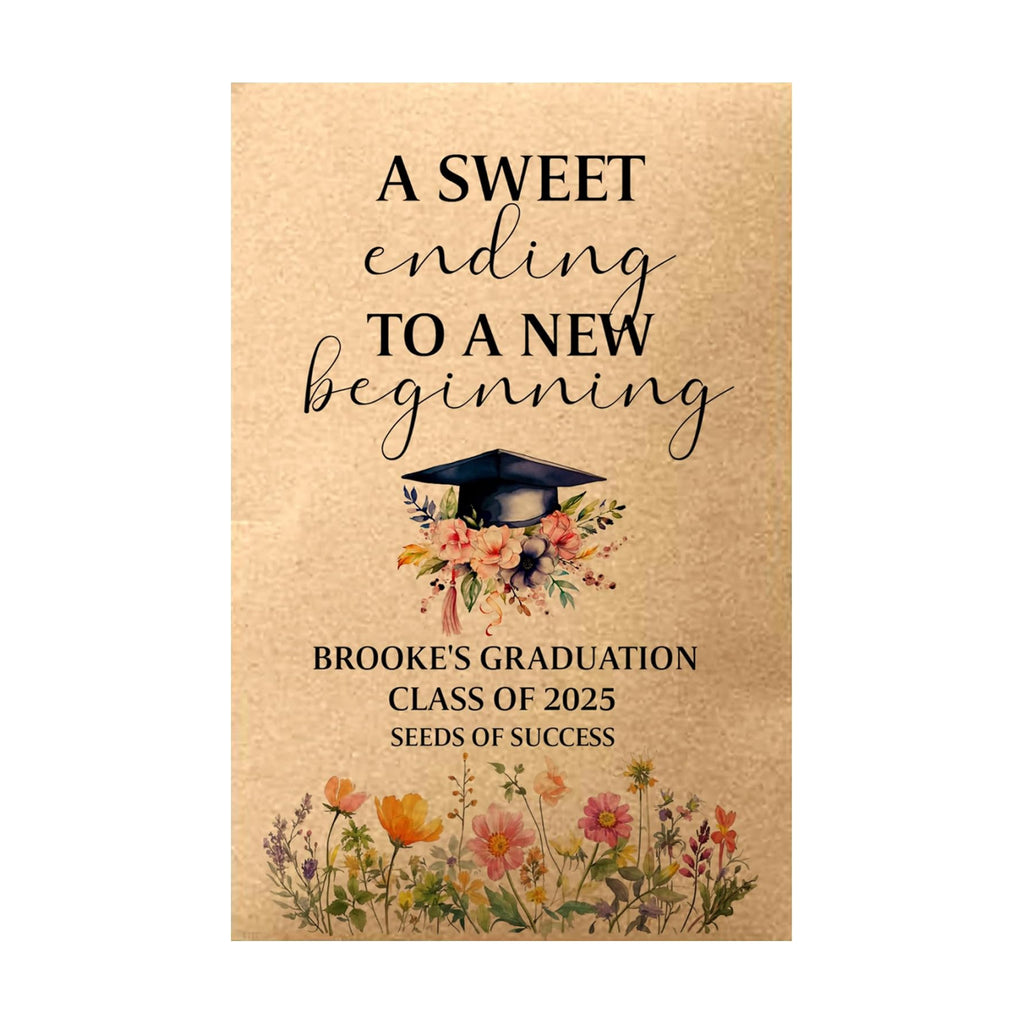 Custom Graduation Seed Packets, Graduation Party Favors, Blooming Future, Class of 2025, Senior 2025 Grad Party