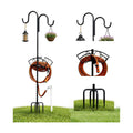 Garden Hose Holder, Freestanding Hose Stand for Outside, 150FT Hose Storage Organizer with 5-Prong Base and Shepherd