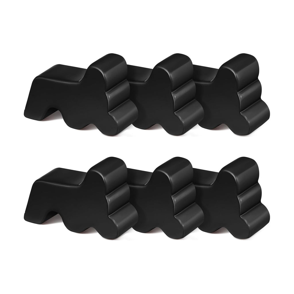 Kigeli 6 Pcs Resin Garden Pot Feet for Outdoor Planters 3 Inch Long 1.5 Inch Tall Flower Handmade Elevator Plant Feet