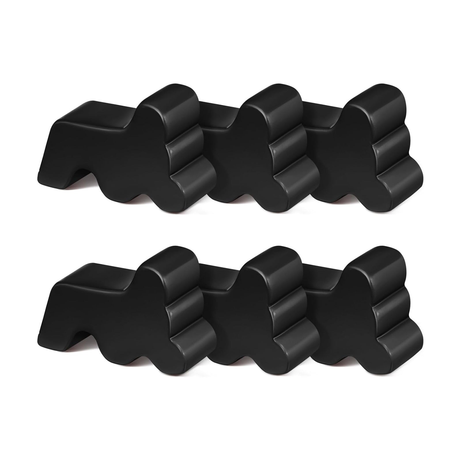 Kigeli 6 Pcs Resin Garden Pot Feet for Outdoor Planters 3 Inch Long 1.5 Inch Tall Flower Handmade Elevator Plant Feet
