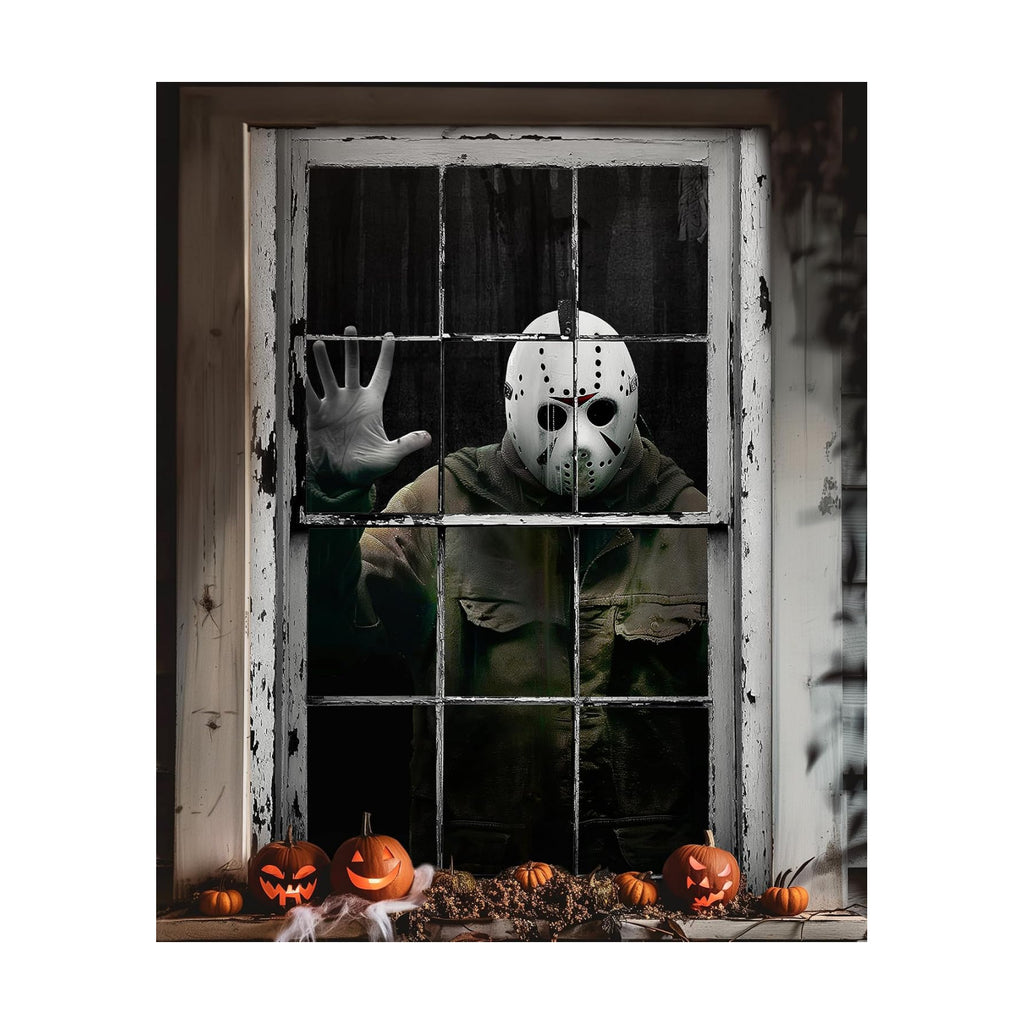 Halloween Horror Window and Door Cover, Scary Decoration for Home Party