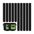 LITLANDSTAR 200-Pack 5 Gallon Fabric Grow Bags, Heavy Duty Thickened Nonwoven Plant Grow Bags Aeration Fabric Pots with
