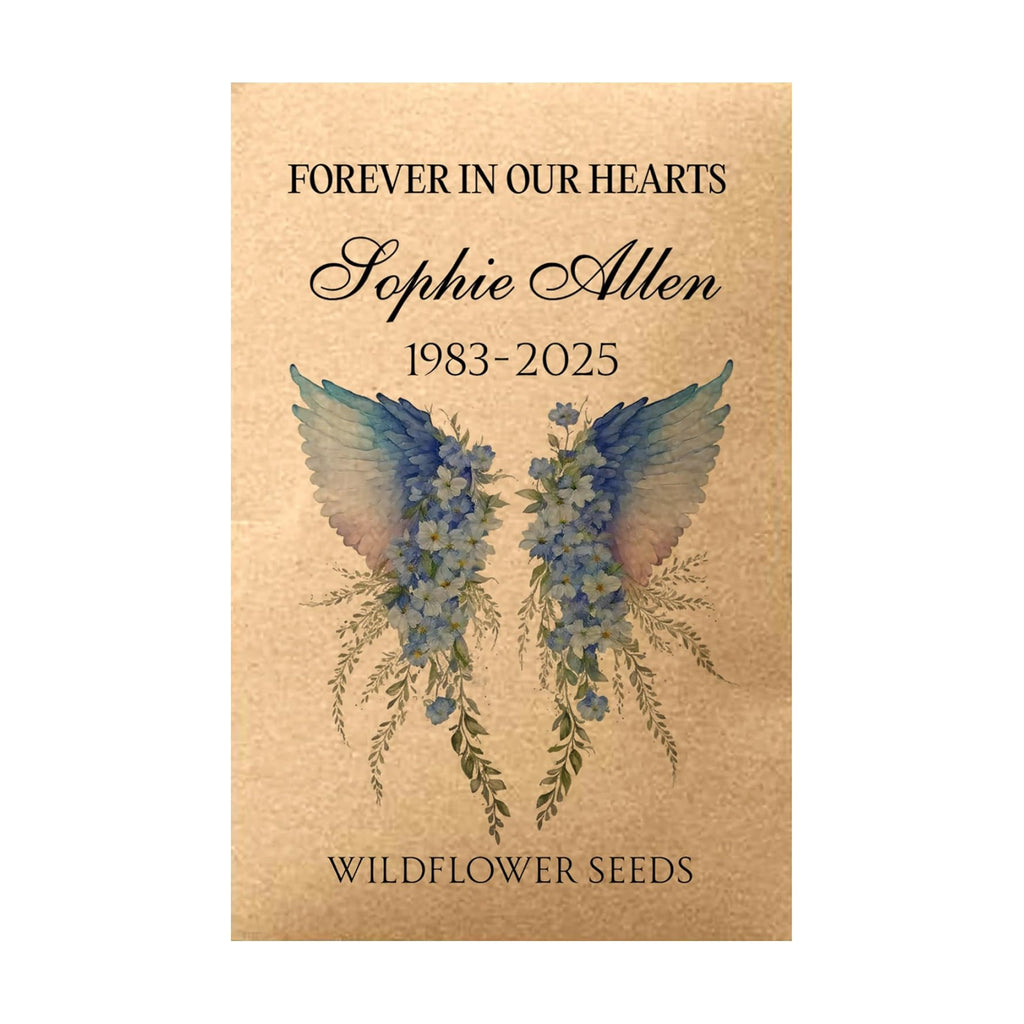 Memorial Celebration of Life Funeral Favors for Guests | Wildflower Mix Seed PacketsSeed Packets | Sentimental Funeral