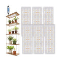 Garpsen Plant Light, 882 LEDs Full Spectrum 6000K Grow Light Panel, 6Panels