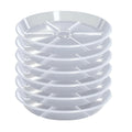 6 Pack Plant Saucers, 8 inch Clear Plant Trays, Durable Round Plastic Flower Plant Water Drip Tray for Pots Planter, Heavy Duty Plant Dish Pant Plate to Catch Water for Indoor & Outdoor