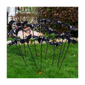 Weysat 12 Pcs Halloween Metal Bat Garden Stakes for Outdoor Garden Decor
