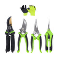 4-Pack Bypass Pruning Shears, Titanium Steel Blade,With Gardening Gloves,Shears Stainless, Ergonomic Hand Pruning