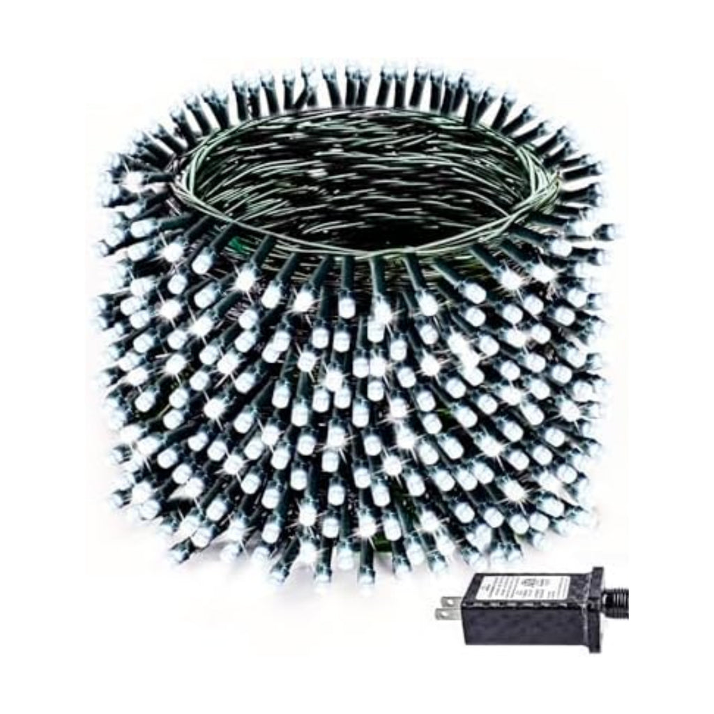 330 FT 1000 LED Christmas Light String Indoor Outdoor Waterproof Cool White