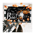 Halloween Door Mat Hey Boo Welcome Mat Scary Entry Rug 17x29 Inch